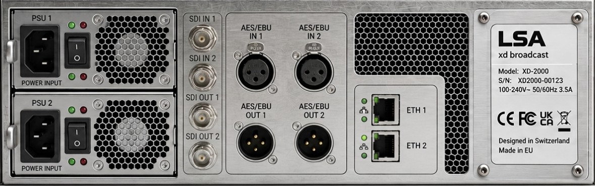LSA e rear panel connectors